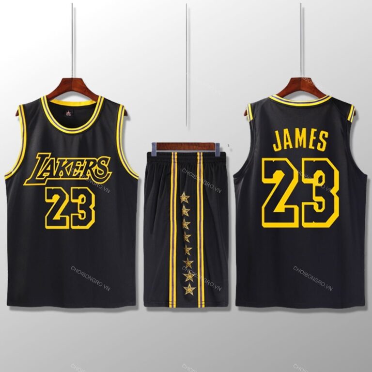 Bộ quần áo bóng rổ Lebron James - Los Angeles Lakers - Hình ảnh 6