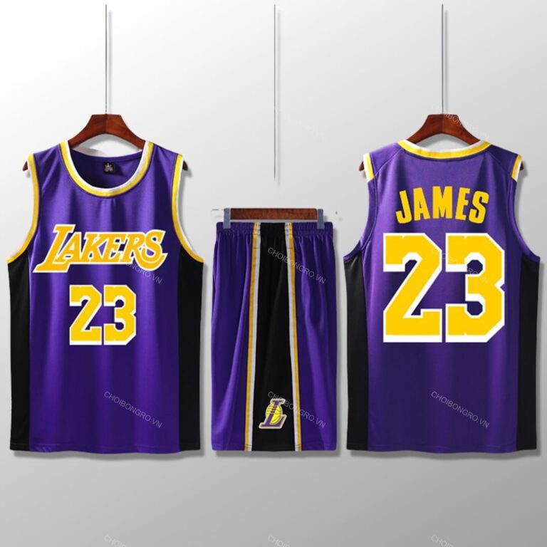 Bộ quần áo bóng rổ Lebron James - Los Angeles Lakers - Hình ảnh 5