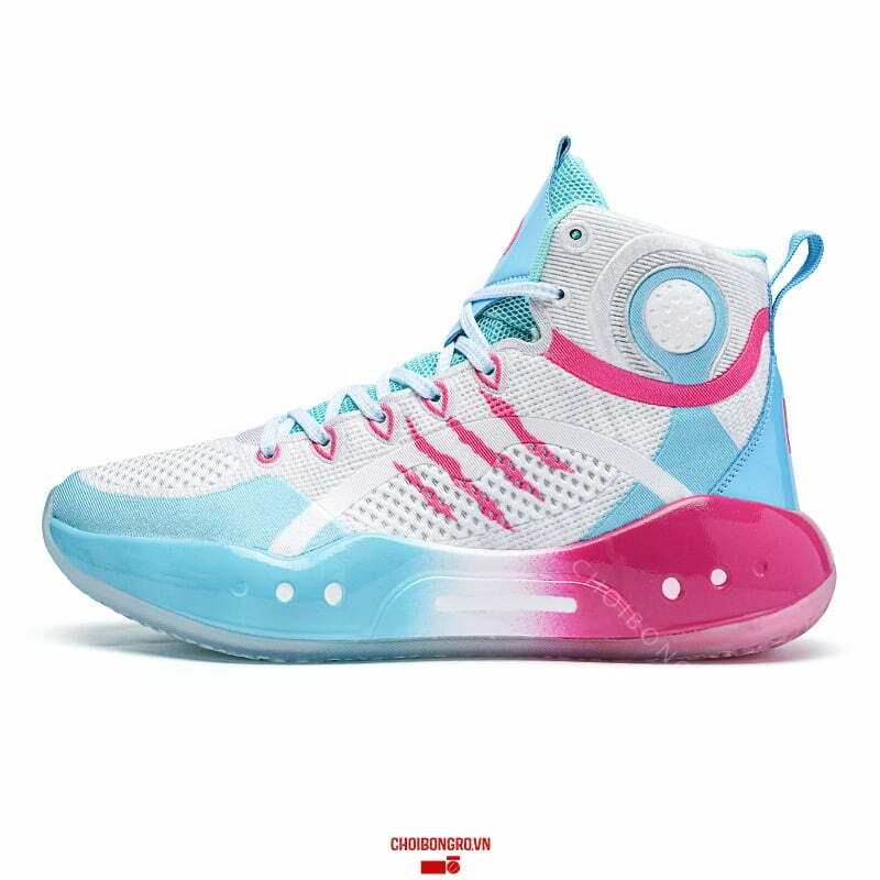 Giày bóng rổ cơ bản #033 - Trắng xanh hồng