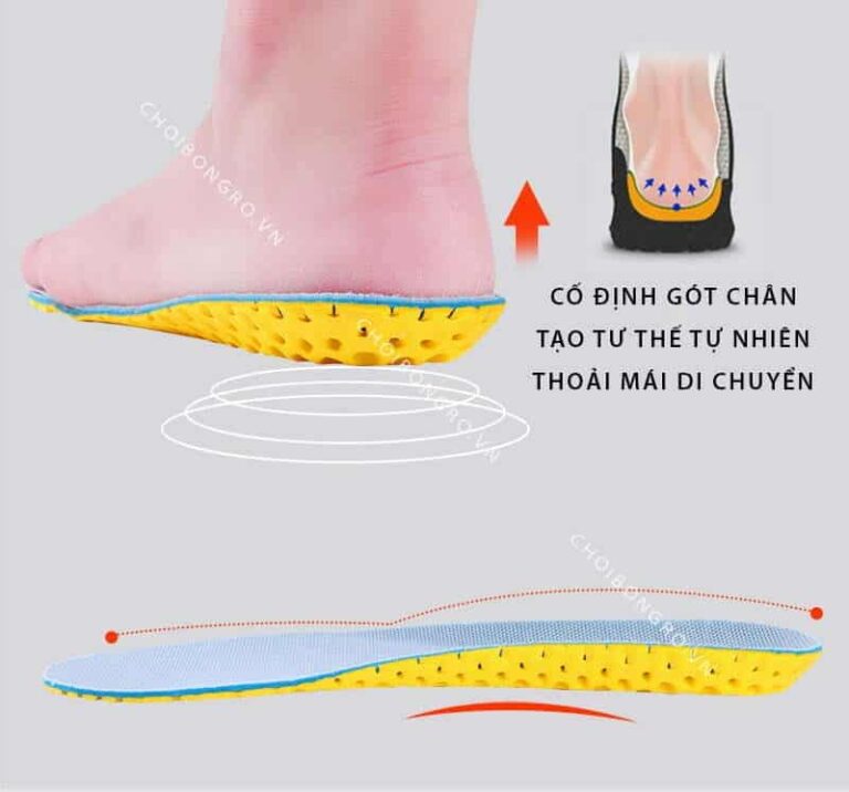 Lót giày thể thao - Giảm chấn, thoáng khí, hạn chế lật sơ mi - Hình ảnh 6