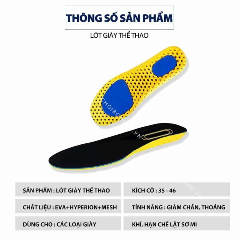 Lót giày thể thao - Giảm chấn, thoáng khí, hạn chế lật sơ mi - Hình ảnh 8