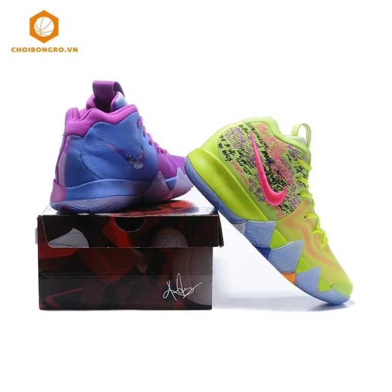 Nike Kyrie 4 'Confetti' -
  Tím xanh - Hình ảnh 5