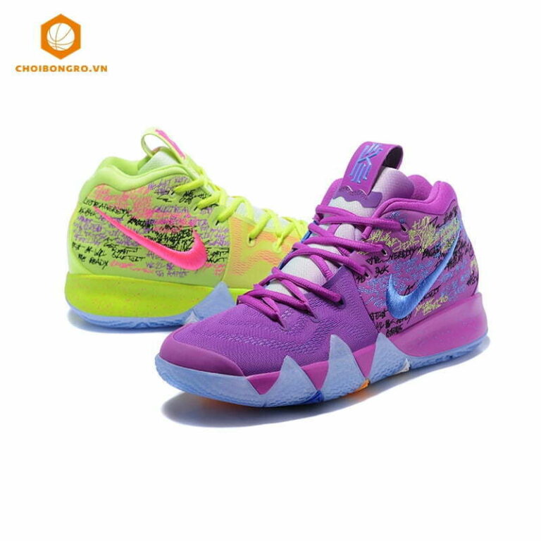 Nike Kyrie 4 'Confetti' -
  Tím xanh