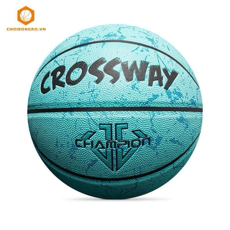 Bóng rổ da Crossway Champion chính hãng #3051- Xanh