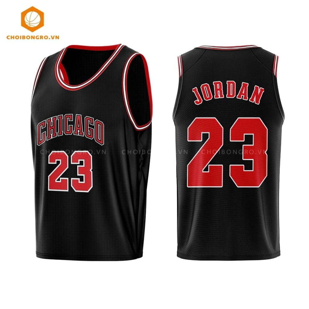 Áo bóng rổ Chicago Bulls - Jordan Đen