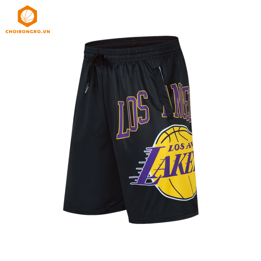 Quần bóng rổ #845 – Lakers đen