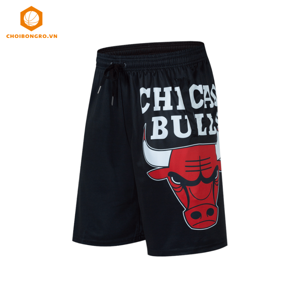 Quần bóng rổ #845 - Bulls đen