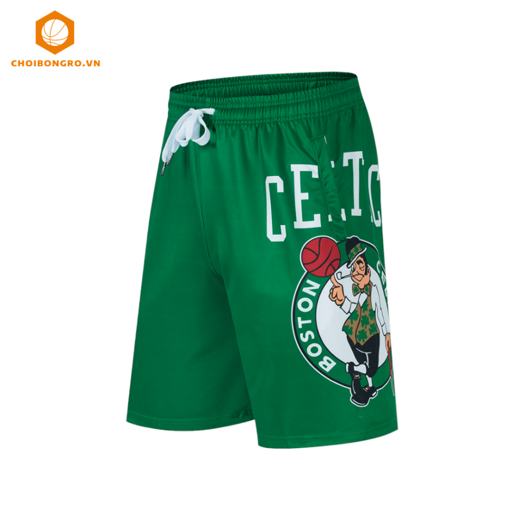 Quần bóng rổ #845 – Celtics xanh