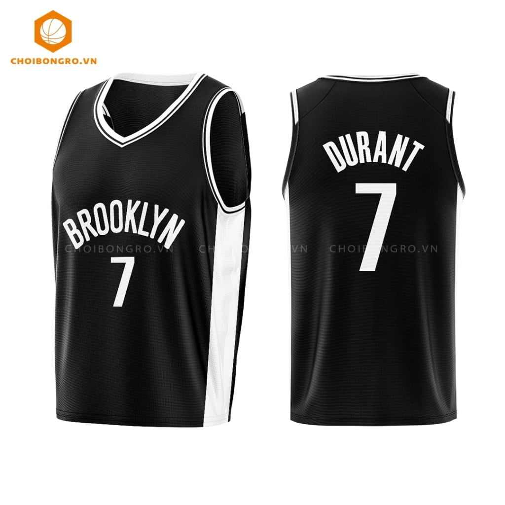 Áo bóng rổ Brooklyn Nets - KD đen