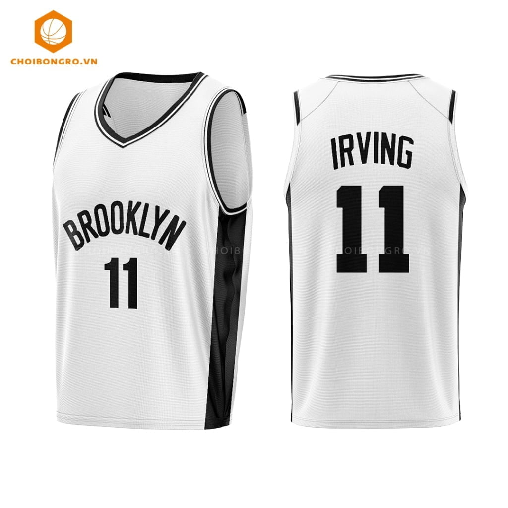 Áo bóng rổ Brooklyn Nets - Kyrie trắng