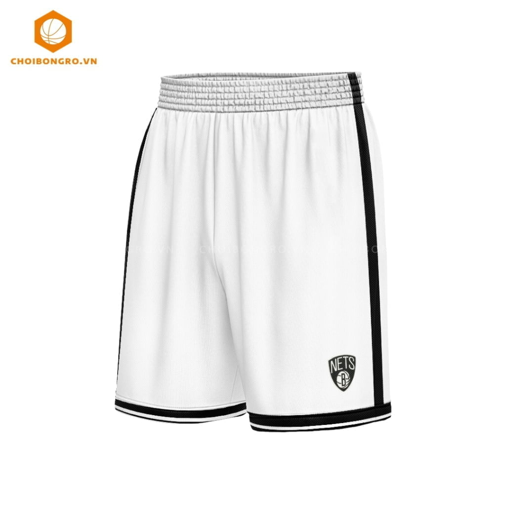 Quần bóng rổ Brooklyn Nets - Trắng