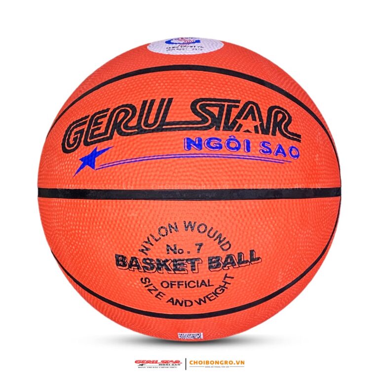 Bóng rổ cao su Geru Star chính hãng