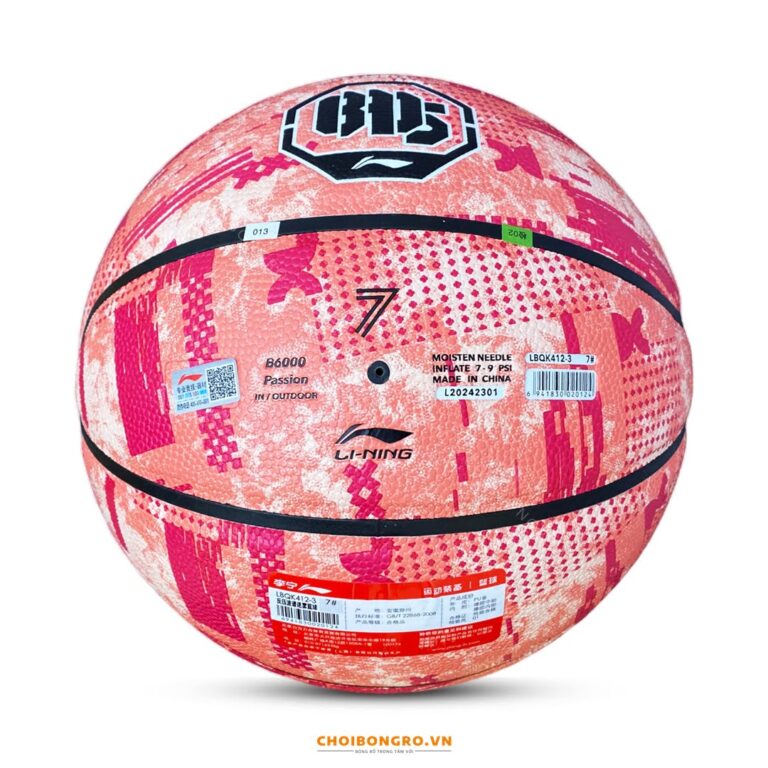 Bóng rổ chính hãng da PU Li-ning Bad Five LBQK412 - Hình ảnh 4
