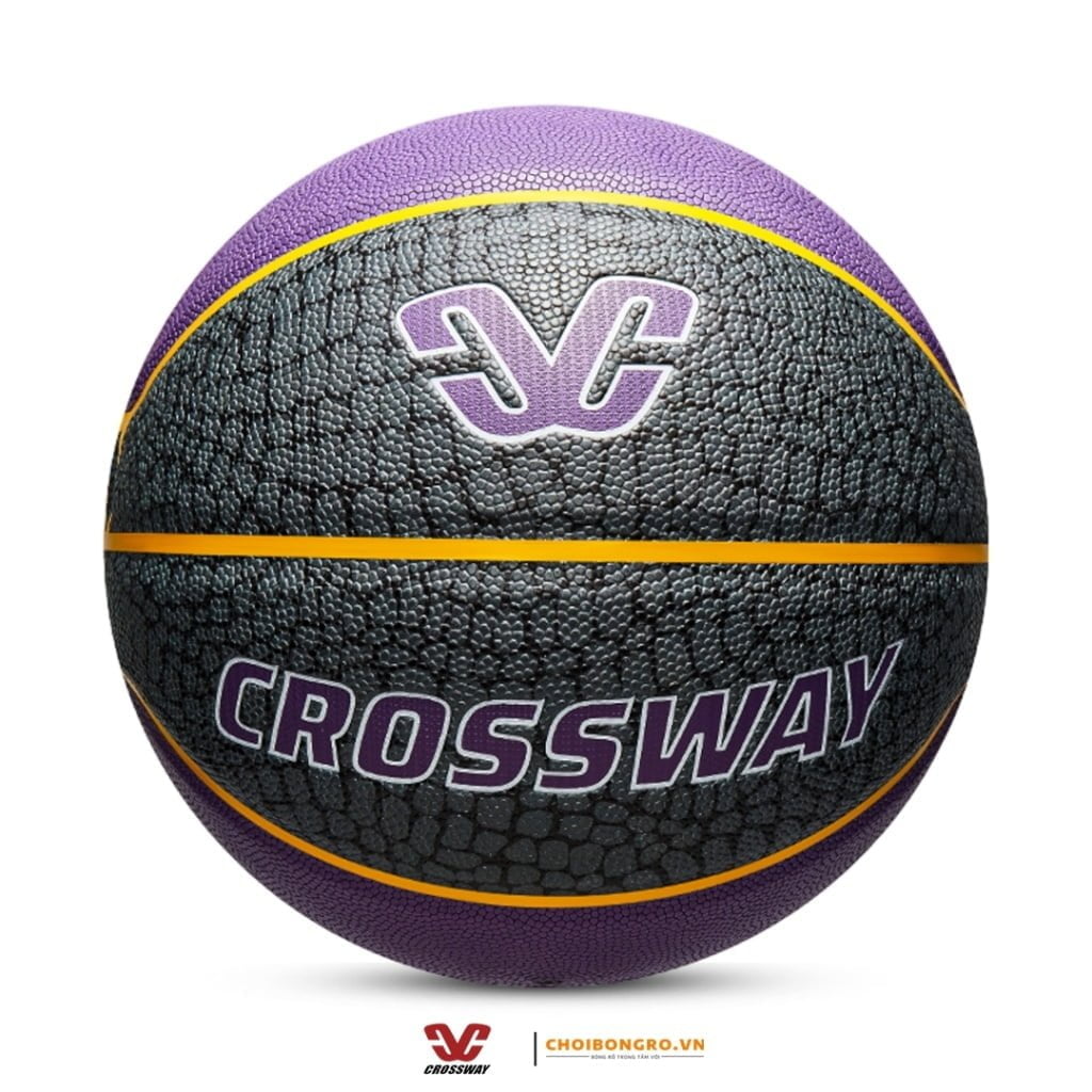 Bóng rổ da PU chính hãng Crossway 2LQ007 - Đen