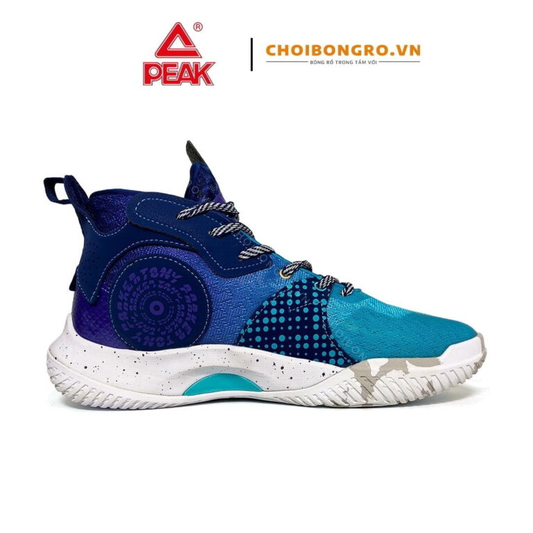 Giày bóng rổ PEAK E11123A - Xanh - Hình ảnh 2