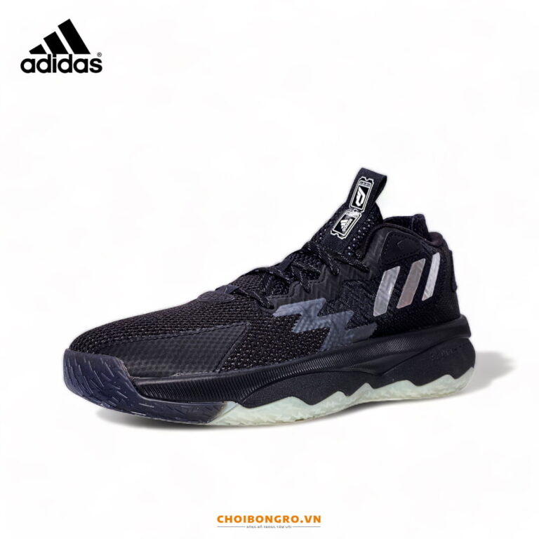 Adidas Dame 8 chính hãng "Core Black" GY6461 - Đen trắng - Hình ảnh 2