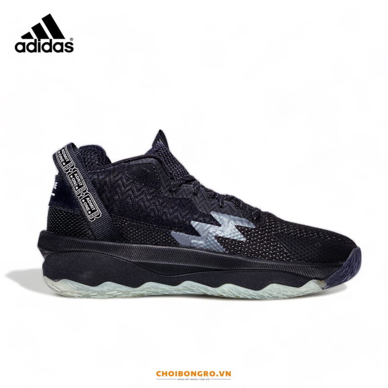 Adidas Dame 8 chính hãng "Core Black" GY6461 - Đen trắng - Hình ảnh 3