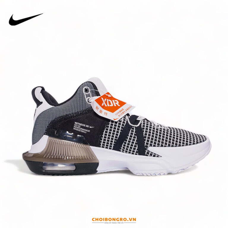 Nike Lebron Witness 7 "White Black" chính hãng DM1122-100 | Đen trắng - Hình ảnh 5