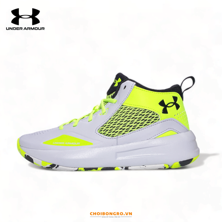 UA Lockdown 5 "Halo Grey Quirk Lime" chính hãng 3023949-601 | Ghi xanh