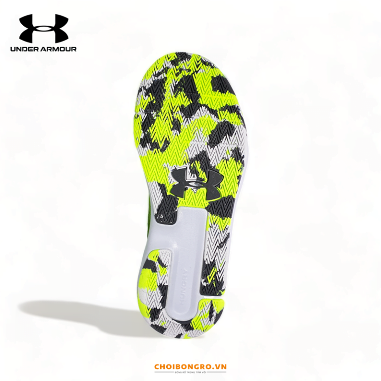 UA Lockdown 5 "Halo Grey Quirk Lime" chính hãng 3023949-601 | Ghi xanh - Hình ảnh 3