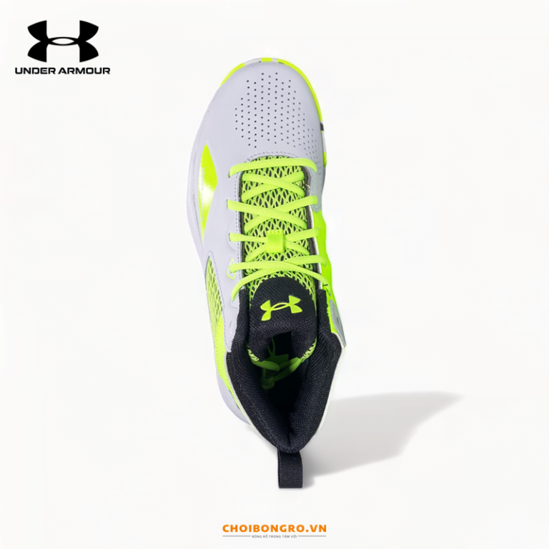 UA Lockdown 5 "Halo Grey Quirk Lime" chính hãng 3023949-601 | Ghi xanh - Hình ảnh 5