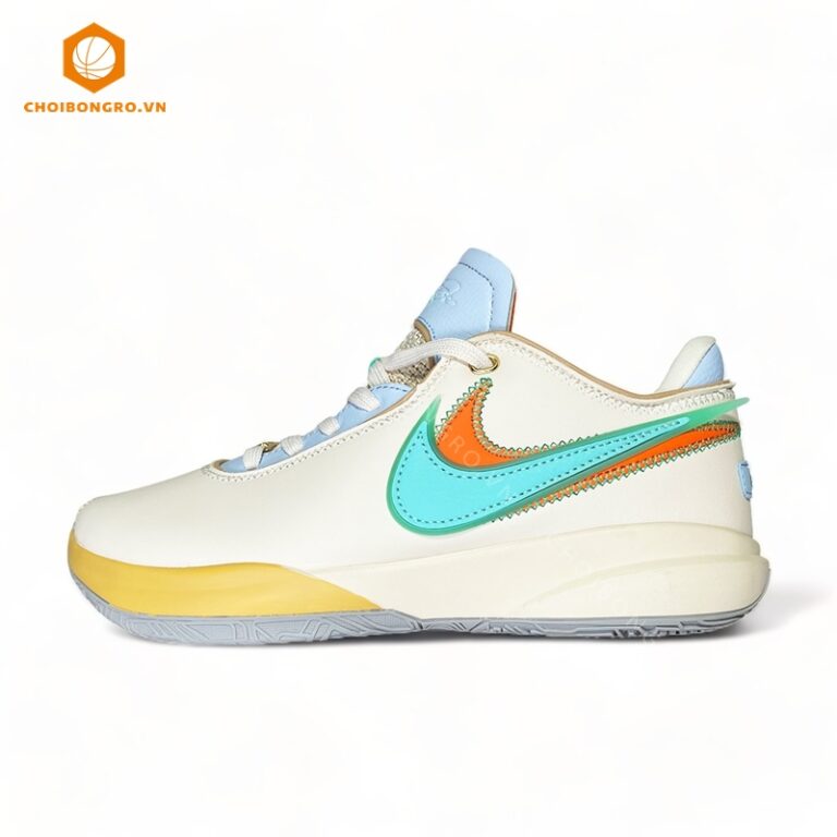 Nike Lebron 20 Replica -
  Trắng xanh cam
