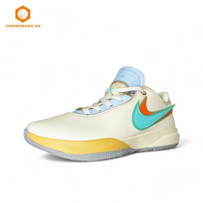 Nike Lebron 20 Replica -
  Trắng xanh cam - Hình ảnh 2