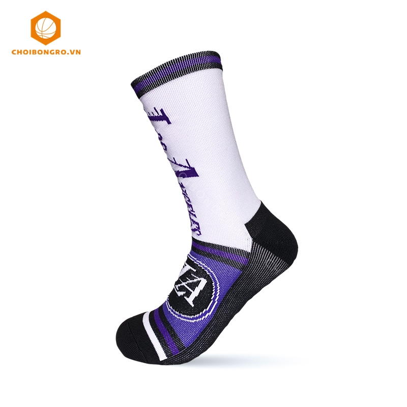 Tất vớ Nike City Edition 2023 Crew - Los Angles Lakers - Trắng