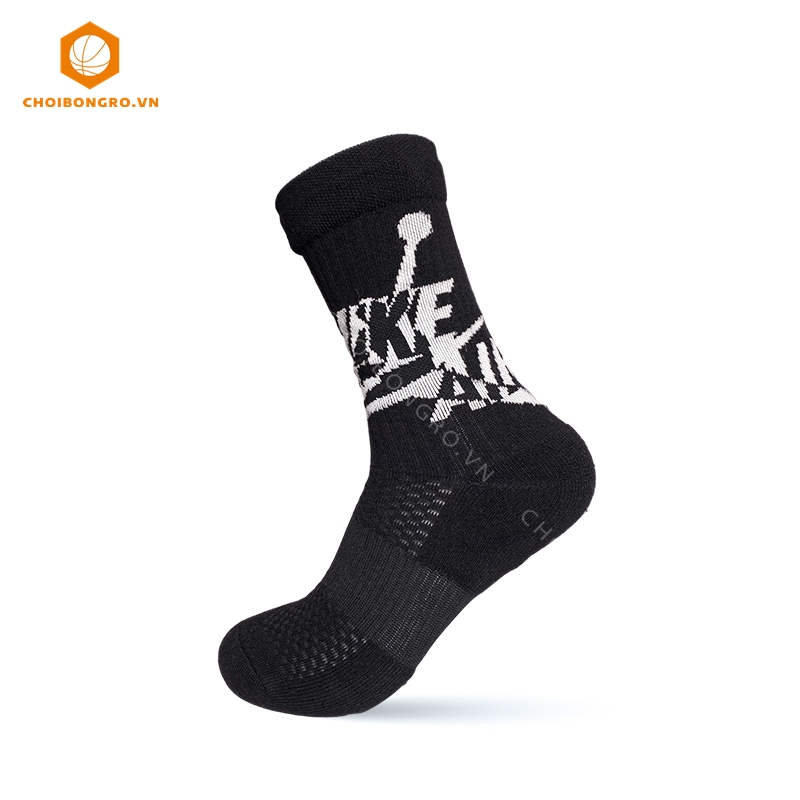 Tất vớ Nike Jumpman Legacy Crew - Đen trắng