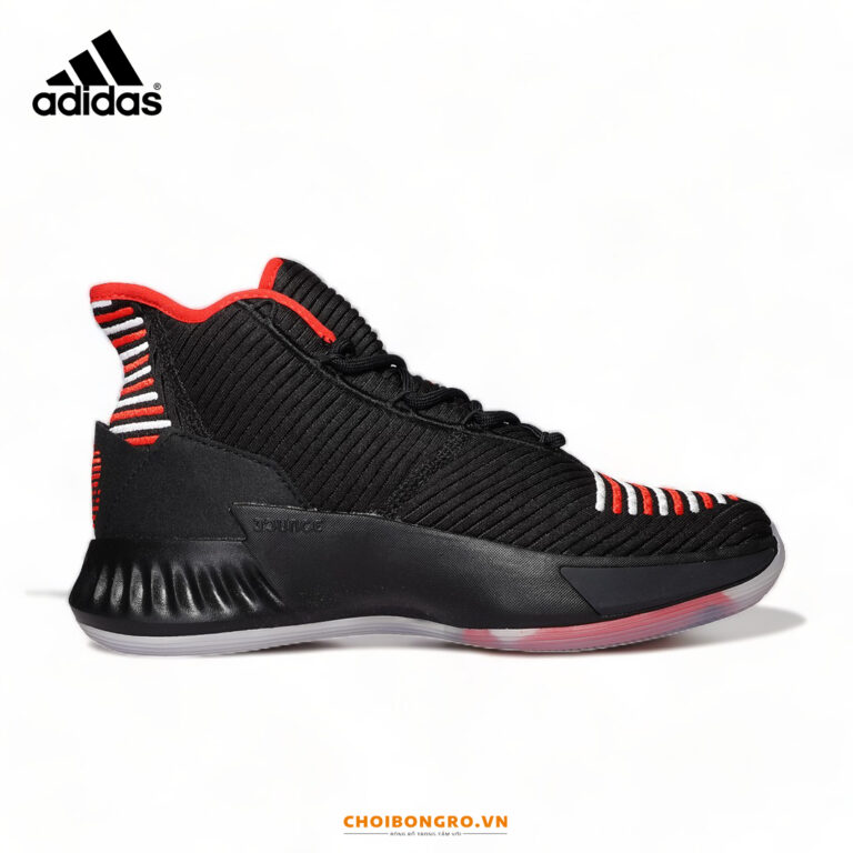 Adidas Derrick Rose 9 GEEK UP 'Black
  White Red' chính hãng EE6846 - Hình ảnh 5