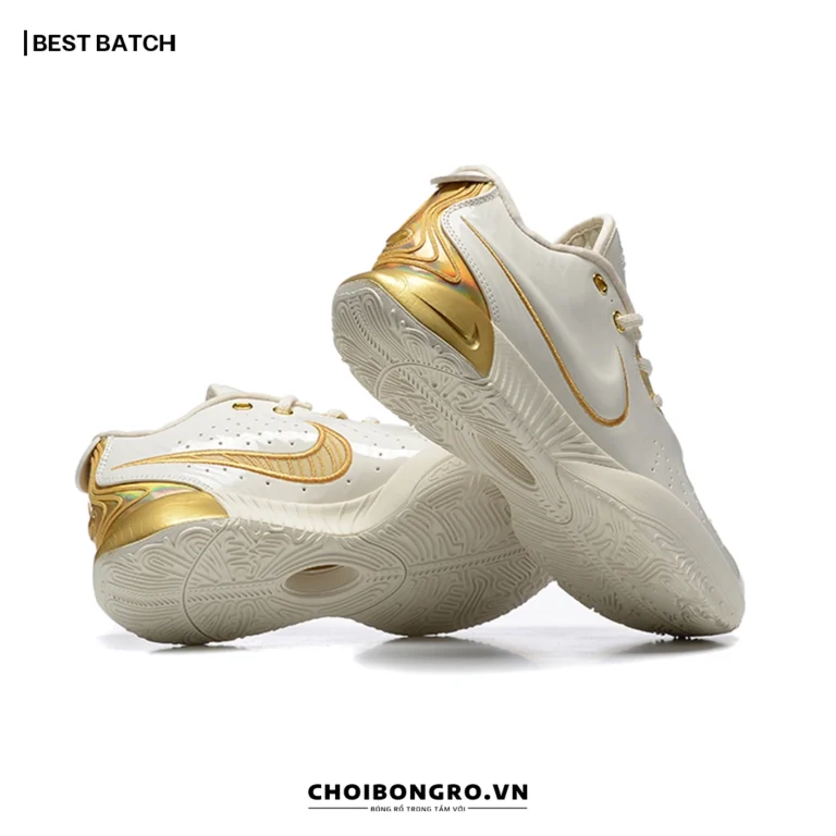 Nike LeBron 21 'White
  Metalic Gold' Replica - Trắng Gold - Hình ảnh 6