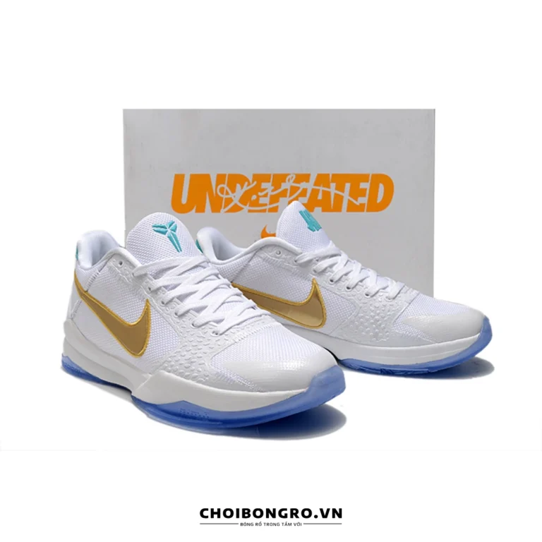 Nike Zoom Kobe 5 Protro ‘
  Unlucky 13’ DB4796-100 Replica - Trắng Gold - Hình ảnh 3