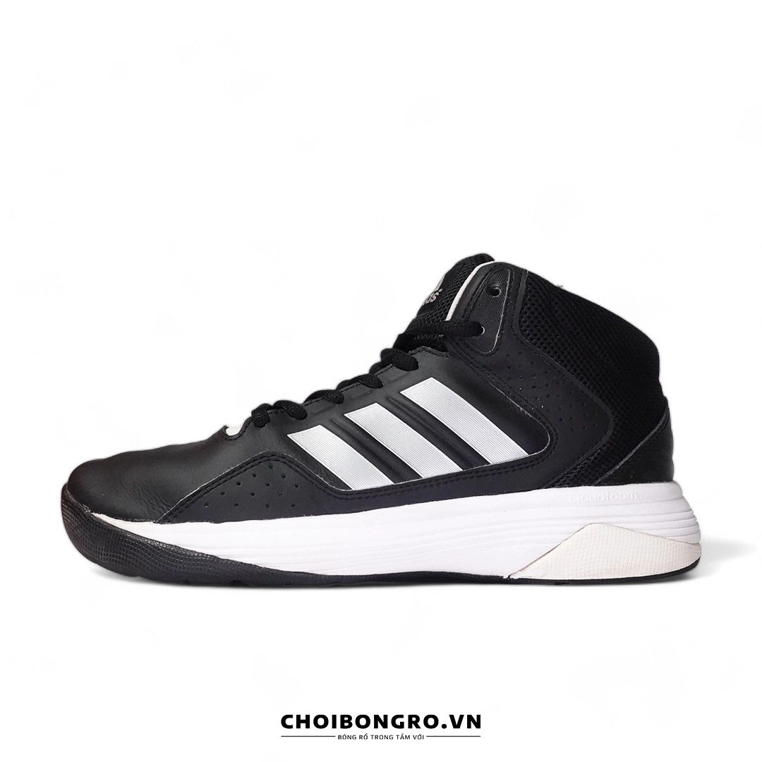 Giay bong r c chinh hang Adidas Cloudfoam Ilation Mid Black White AQ1362 Giay bong r Choibongro.vn