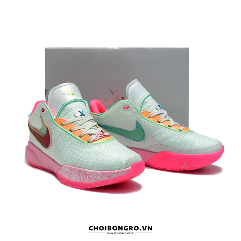 Nike
  Lebron 20 ‘Time Machine’ DJ5422-300 Replica - Ghi hồng - Hình ảnh 6