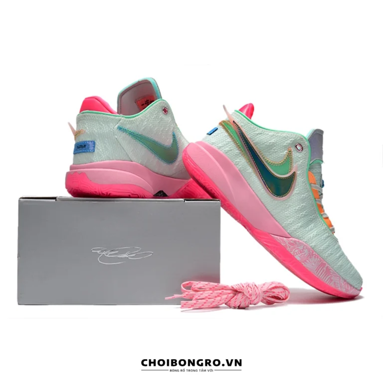 Nike
  Lebron 20 ‘Time Machine’ DJ5422-300 Replica - Ghi hồng - Hình ảnh 5