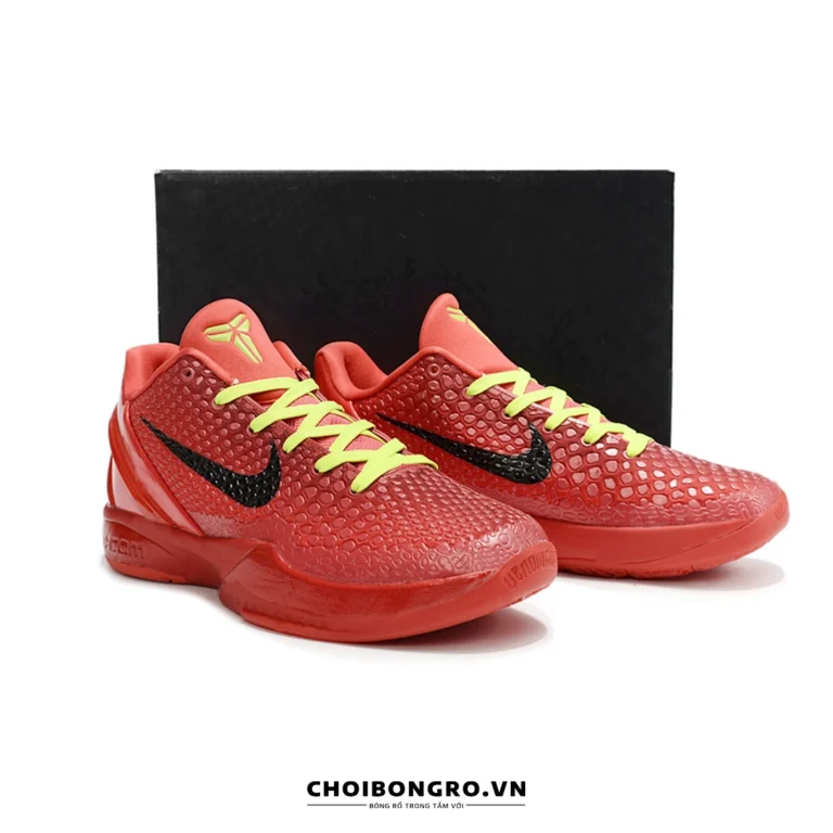 Nike Kobe 6 Protro ‘Reverse Grinch’ FV4921-600 Replica - Hình ảnh 4