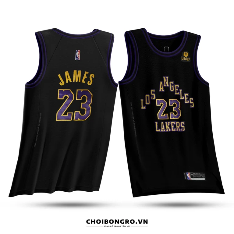 Áo bóng rổ Swingman Lebron James - Los Angeles Lakers City Edition 2023/24 - Đen