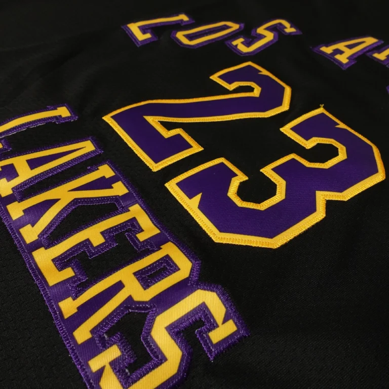 Áo bóng rổ Swingman Lebron James - Los Angeles Lakers City Edition 2023/24 - Đen - Hình ảnh 5