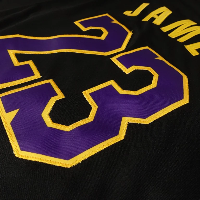 Áo bóng rổ Swingman Lebron James - Los Angeles Lakers City Edition 2023/24 - Đen - Hình ảnh 7