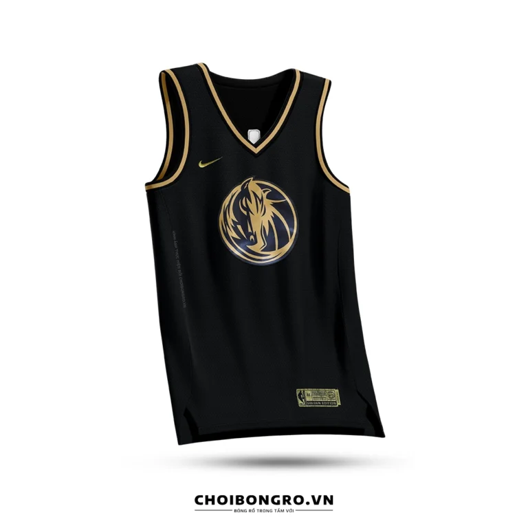 Áo bóng rổ Swingman Luka Doncic - Dallas Mavericks - Golden Version - Hình ảnh 2