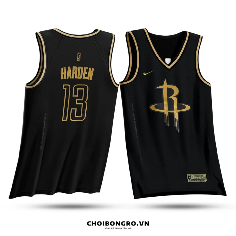 Áo bóng rổ Swingman James Harden - Houston Rockets - Golden Version