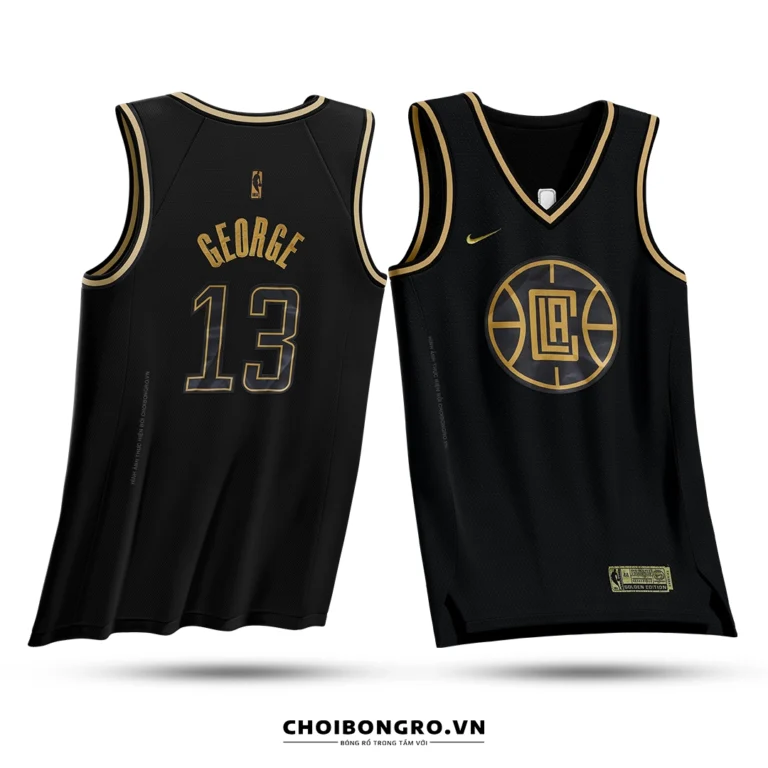 Áo bóng rổ Swingman Paul George - Los Angeles Clippers - Golden Version