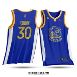 Áo bóng rổ Swingman Stephen Curry - Golden State Warriors - Xanh biển