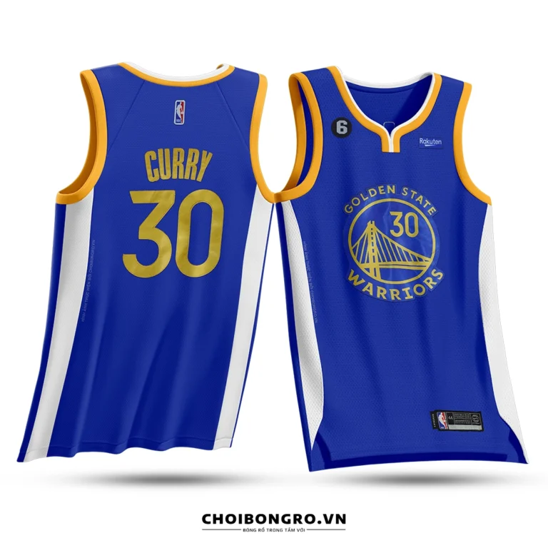 Áo bóng rổ Swingman Stephen Curry - Golden State Warriors - Xanh biển