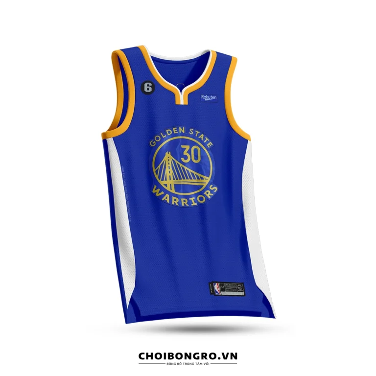 Áo bóng rổ Swingman Stephen Curry - Golden State Warriors - Xanh biển - Hình ảnh 2