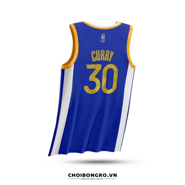 Áo bóng rổ Swingman Stephen Curry - Golden State Warriors - Xanh biển - Hình ảnh 3