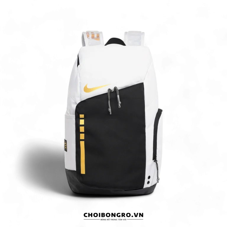 Balo Nike Air Hoop Elite DX9786 | Replica - Trắng Đen Gold