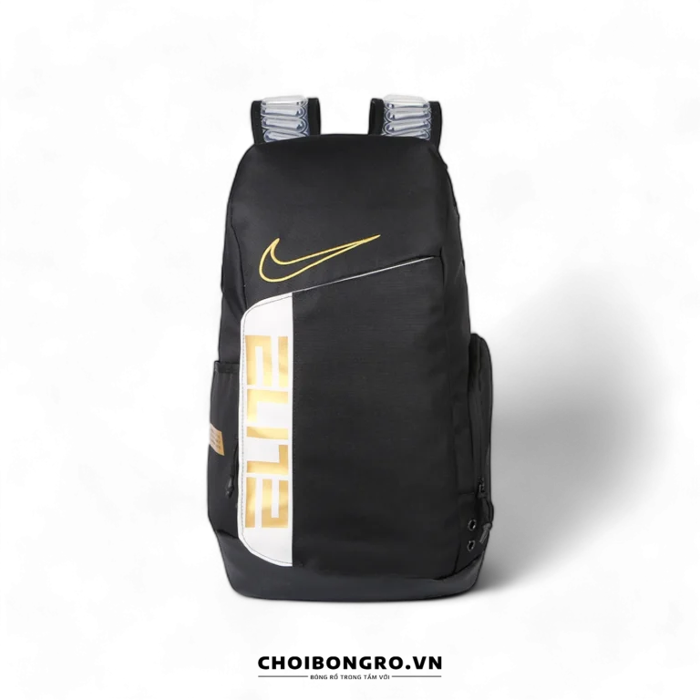 Balo bóng rổ replica Nike Air
 Hoops Elite BA6164
   - Đen Gold
