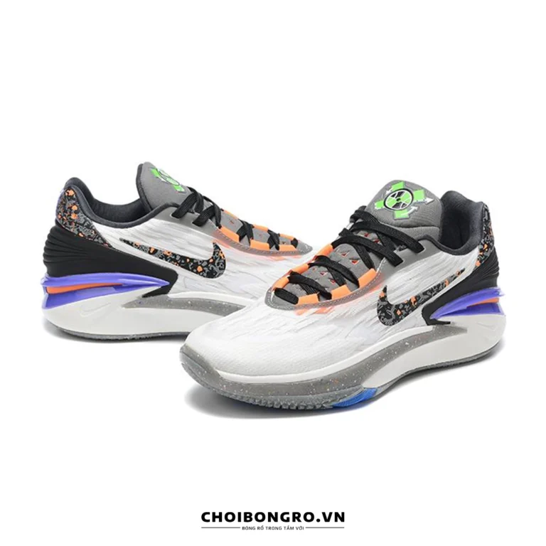 Giày
  bóng rổ Nike Air Zoom GT Cut 2 ‘White Orange’ FN8890-101 Replica - Hình ảnh 3