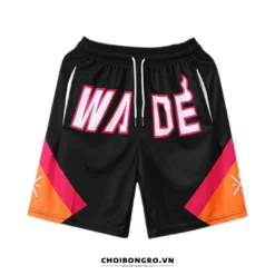 Quần Shorts bóng rổ 7033 - Wade đen hồng cam